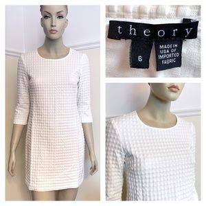 THEORY ivory dress